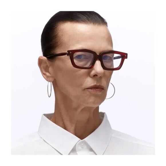Kuboraum Mask P25 Transparent Bordeaux Acetate Mask P25 Optical Frame - NWT